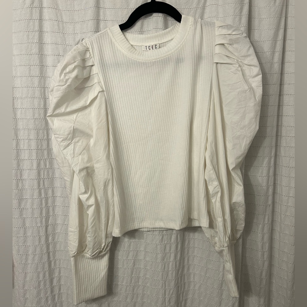 White Puff Sleeve Blouse